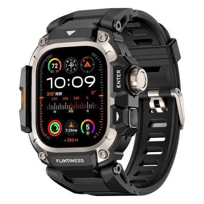 Metal Connector Case Integrated TPU Watch Band, For Apple Watch Ultra3 / Ultra2 / Ultra 49mm