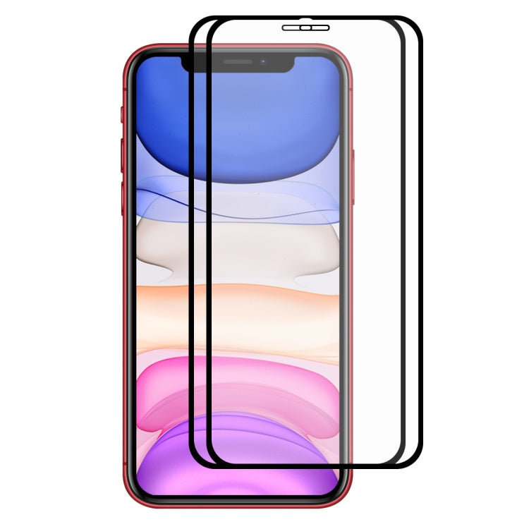 2PCS ENKAY Hat-prince Full Glue 0.26mm 9H 2.5D Tempered Glass Full Coverage Film, For iPhone 11 / iPhone XR, For iPhone 11 Pro / XS / X, For iPhone 11 Pro Max / XS Max