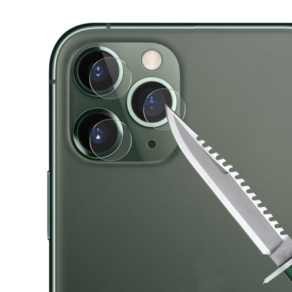 Hat-Prince 2 in 1 Full Glue 0.26mm 9H 2.5D Tempered Glass Full Coverage Protector + 0.2mm 9H 2.15D Round Edge Rear Camera Lens Tempered Glass Film, For iPhone 11 Pro Max, For iPhone 11 Pro, For iPhone 11
