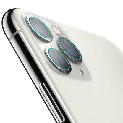 Hat-Prince 2 in 1 Full Glue 0.26mm 9H 2.5D Tempered Glass Full Coverage Protector + 0.2mm 9H 2.15D Round Edge Rear Camera Lens Tempered Glass Film, For iPhone 11 Pro Max, For iPhone 11 Pro, For iPhone 11