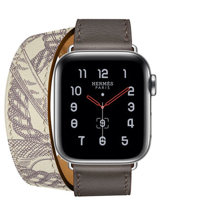 For Apple Watch 3 / 2 / 1 Generation 38mm Universal Silk Screen Printing Double-loop Watchband