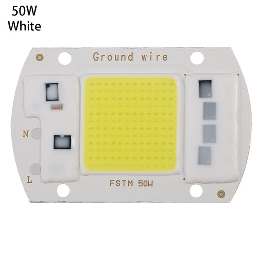 High Power 220V LED FloodlightCool/Warm White COB LED Chip IP65 Smart IC Driver Lamp, 15W white, 20W white, 30W white, 50W white, 15W warm white, 20W warm white, 30W warm white, 50W warm white