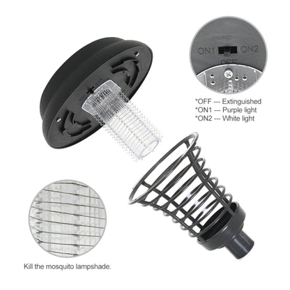 LED Solar Power Mosquito Repellent Bug Zapper Killer UV Lamp Insect Pest Outdoor Garden Lawn Landscape Light
