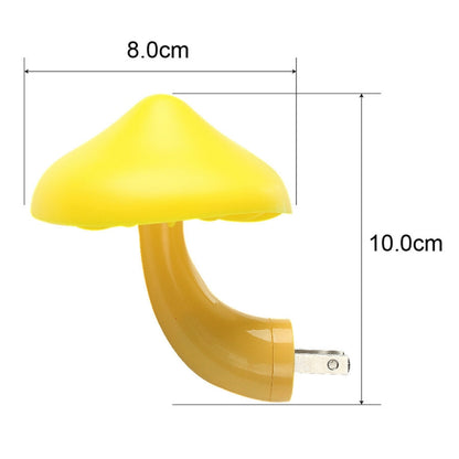 Mini Mushroom Shape LED Energy Saving Lamp Kids Baby Bedroom Mushroom Night light, EU Plug, EU Plug