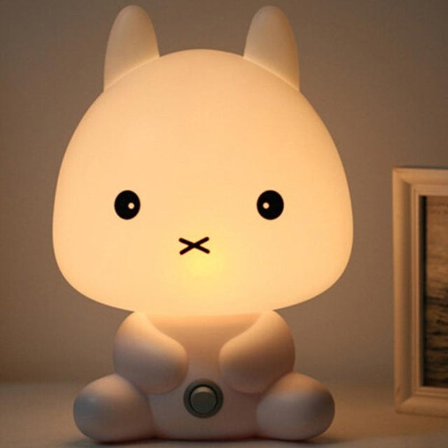 Baby Bedroom Lamps Night Light Cartoon Pets Pvc Plastic Sleep Led Kid Lamp Bulb, Panda US, Dog US, Panda EU, Dog EU, Rabbit US, Bear US, Bear EU, Rabbit EU, US, EU