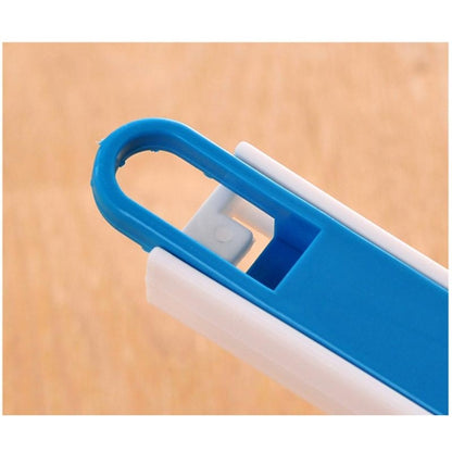 2 PCS  Mini Cleaning Brush with Detachable Dustpan for Window Groove Keyboard Corner Crannies, 2 PCS Blue, 2 PCS Black