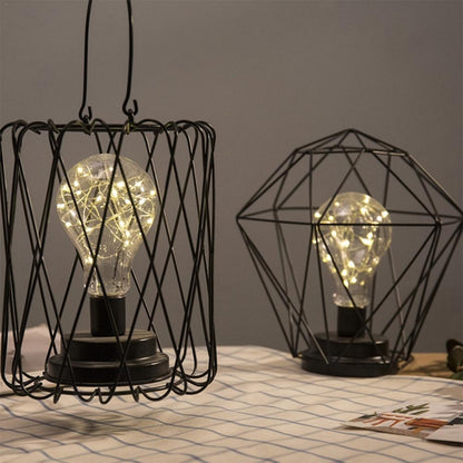 Minimalist Copper Lamp Bedroom Home Wrought Iron Table Lamp, Portable, 7-Word, USB