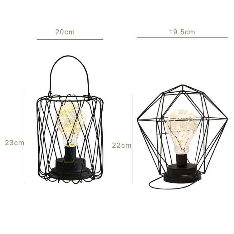 Minimalist Copper Lamp Bedroom Home Wrought Iron Table Lamp, Portable, 7-Word, USB