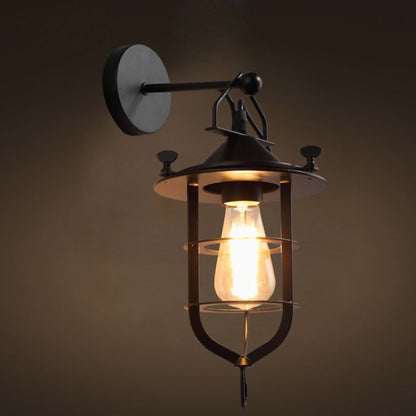Creative Dock Retro Iron Restaurant Balcony Corridor Bedside Wall Lamp without Bulbs, 0022