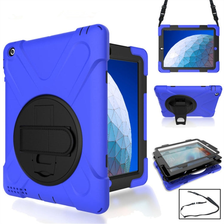 360 Degree Rotation Silicone Protective Cover with Holder and Hand Strap and Long Strap, for iPad 9.7 (2017) & (2018), for iPad Pro 9.7, for iPad 6 / iPad Air 2, for iPad 5 / iPad Air, for iPad 2 / 3 / 4, for iPad mini 1 / 2 / 3, for iPad mini 4       ...