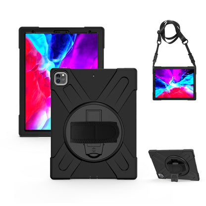 360 Degree Rotation Silicone Protective Cover with Holder and Hand Strap and Long Strap, for iPad 9.7 (2017) & (2018), for iPad Pro 9.7, for iPad 6 / iPad Air 2, for iPad 5 / iPad Air, for iPad 2 / 3 / 4, for iPad mini 1 / 2 / 3, for iPad mini 4       ...