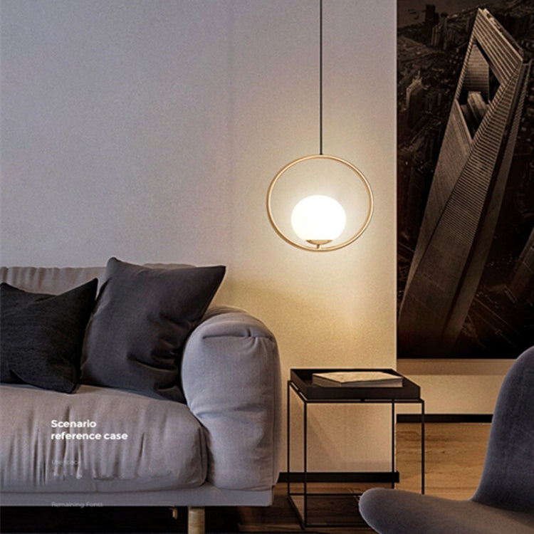 Restaurant Chandelier Single Head Creative Personality Simple Modern Copper Lamp, without Light Source  Round A1, with 5W Warm Light  Round A1, with 5W White Light  Round A1, with 5W Neutral Light  Round A1, with 5W Three-Color Light  Round A1         ...