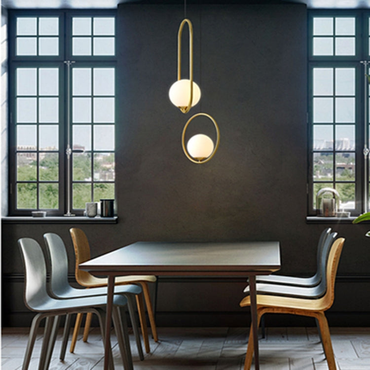 Restaurant Chandelier Single Head Creative Personality Simple Modern Copper Lamp, without Light Source  Round A1, with 5W Warm Light  Round A1, with 5W White Light  Round A1, with 5W Neutral Light  Round A1, with 5W Three-Color Light  Round A1         ...