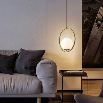 Restaurant Chandelier Single Head Creative Personality Simple Modern Copper Lamp, without Light Source  Round A1, with 5W Warm Light  Round A1, with 5W White Light  Round A1, with 5W Neutral Light  Round A1, with 5W Three-Color Light  Round A1         ...