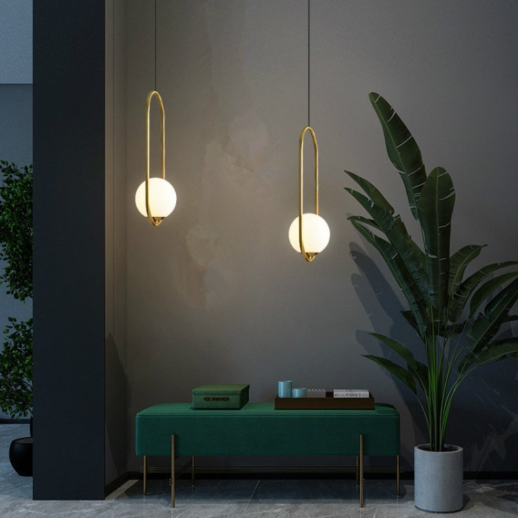 Restaurant Chandelier Single Head Creative Personality Simple Modern Copper Lamp, without Light Source  Round A1, with 5W Warm Light  Round A1, with 5W White Light  Round A1, with 5W Neutral Light  Round A1, with 5W Three-Color Light  Round A1         ...
