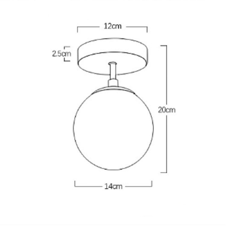 Aisle Corridor Ceiling Lamp Entrance Hall Lighting, without Light Source, with 5W White Light LED, with 5W Warm White Light LED, with 5W Neutral Light
