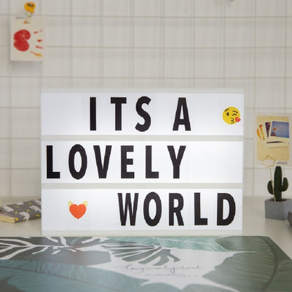 Alphabet Handmade Puzzle Light Box Decoration Night Light Home Decoration with Black and White Card, Pink box pink strip, White box white strip, Black box black strip, Black box white strip