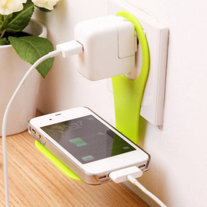 4 PCS Creative Collapsible Plastic Mobile Phone Charging Stand Portable Mobile Phone Charging Companion, Random Color Delivery