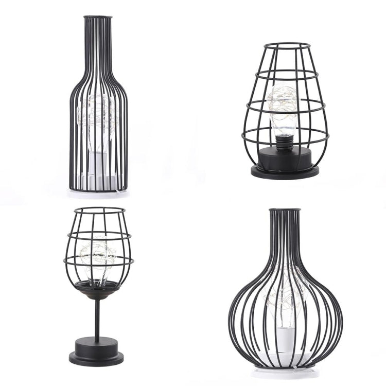Retro Classic Iron Art LED Table Lamp Reading Lamp Night Light Bedroom Lamp Desk Lighting Home Decoration, Red Wine Glass, Red Wine Bottle, Wake up Bottle, Separate Jug, Red Ｗine Glass + Red Ｗine Bottle, Red Wine + Red Wine + Hangover