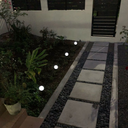 2 PCS Waterproof Outdoor Bulb Solar Ground Light Lawn Landscape Decoration