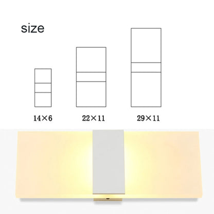 LED Bedroom Bedside Wall Aisle Balcony Wall Lamp, 14×6cm Right Angle White, 22×11cm Right Angle White, 29×11cm Right Angle White, 14×6cm Right Angle Black, 22×11cm Right Angle Black, 29×11cm Right Angle Black