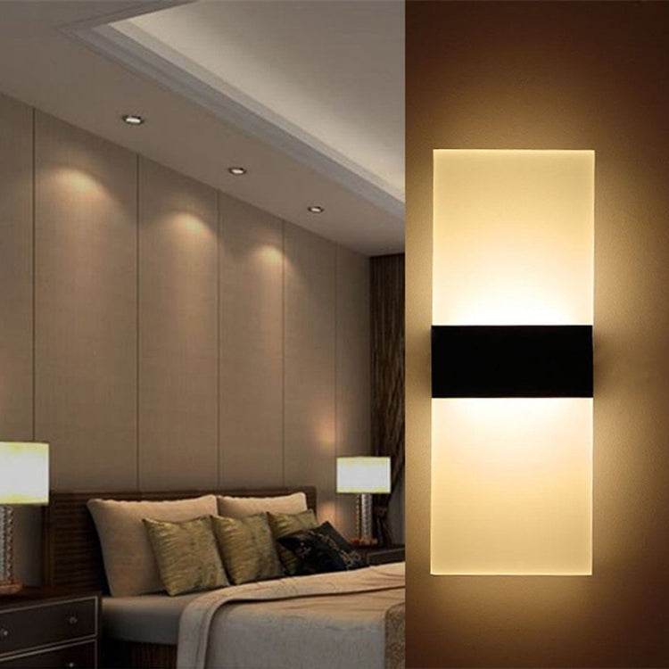 LED Bedroom Bedside Wall Aisle Balcony Wall Lamp, 14×6cm Right Angle White, 22×11cm Right Angle White, 29×11cm Right Angle White, 14×6cm Right Angle Black, 22×11cm Right Angle Black, 29×11cm Right Angle Black