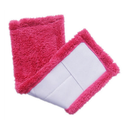 Coral Flannel Head  Padded Flat Replacement Household Company Cleaning Mop Cloth Rag
