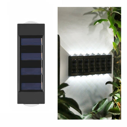 Solar Wall Lamp Outdoor Waterproof Up And Down Double-headed Spotlights, 2LED NiMH, 6LED NiMH