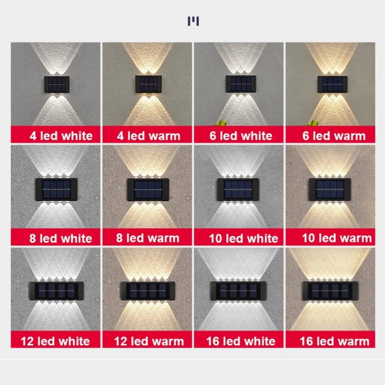 Solar Wall Lamp Outdoor Waterproof Up And Down Double-headed Spotlights, 2LED NiMH, 4LED NiMH, 6LED NiMH, 8LED NiMH, 10LED NiMH, 12LED Lithium, 16LED Lithium