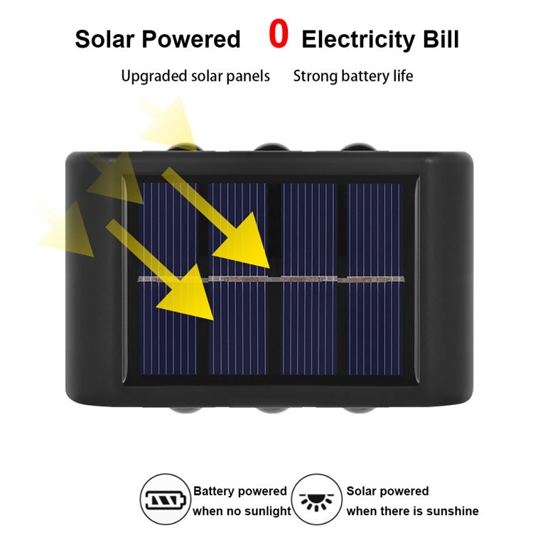 Solar Wall Lamp Outdoor Waterproof Up And Down Double-headed Spotlights, 2LED NiMH, 4LED NiMH, 6LED NiMH, 8LED NiMH, 10LED NiMH, 12LED Lithium, 16LED Lithium