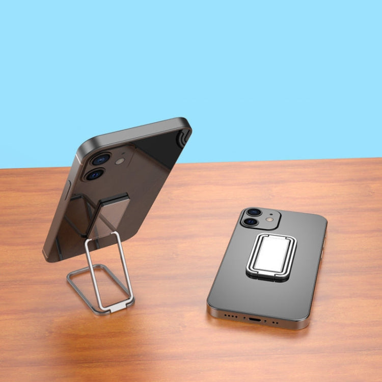 Metal Car Mobile Phone Folding Bracket Ring Buckle Paste Bracket,Style:, Square, Rabbit, Love, Gourd