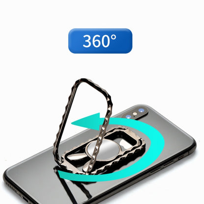 Metal Car Mobile Phone Folding Bracket Ring Buckle Paste Bracket,Style:, Square, Rabbit, Love, Gourd