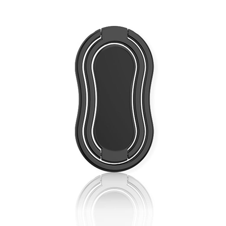 Metal Car Mobile Phone Folding Bracket Ring Buckle Paste Bracket,Style:, Square, Rabbit, Love, Gourd