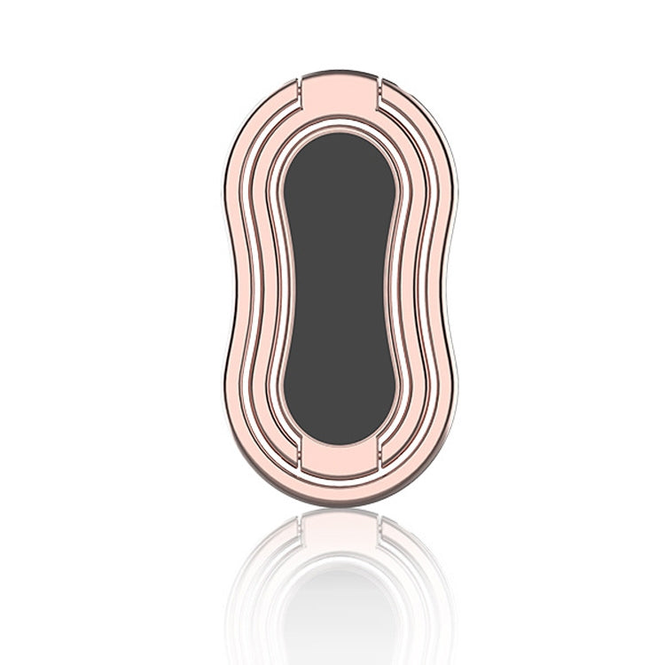 Metal Car Mobile Phone Folding Bracket Ring Buckle Paste Bracket,Style:, Square, Rabbit, Love, Gourd