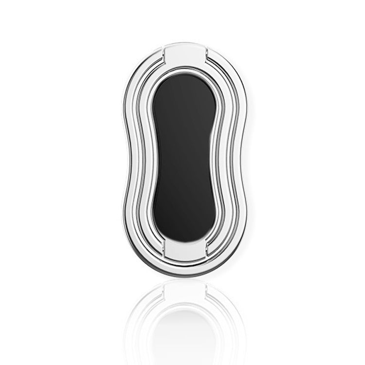 Metal Car Mobile Phone Folding Bracket Ring Buckle Paste Bracket,Style:, Square, Rabbit, Love, Gourd