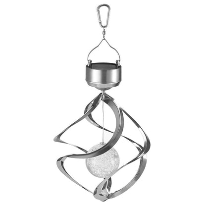 Solar Wind Chime Lamp Outdoor Waterproof Garden Decoration Hanging Lamp, Small Ball