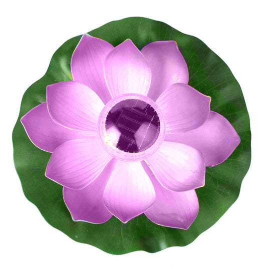 Solar Outdoor Waterproof Floating Light Garden Courtyard Lotus Light, Pink, Light Yellow, White, Purple, Red