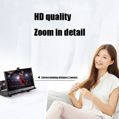 Pull-out Typed Ultra-clear 3D Mobile Phone Screen Stretching Bracket Amplifier, 10 inch, 12 inch