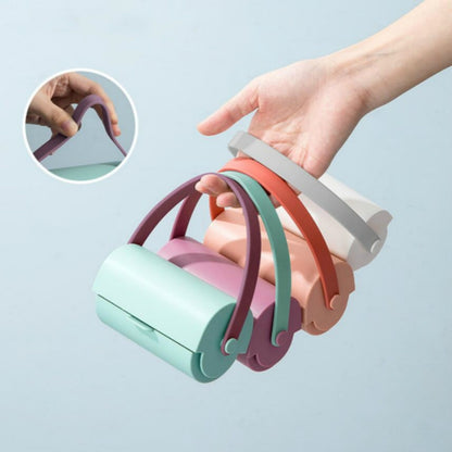 Handheld Lanyard Roller Sticky Hair Clothes Convenient Dust Removal Brush