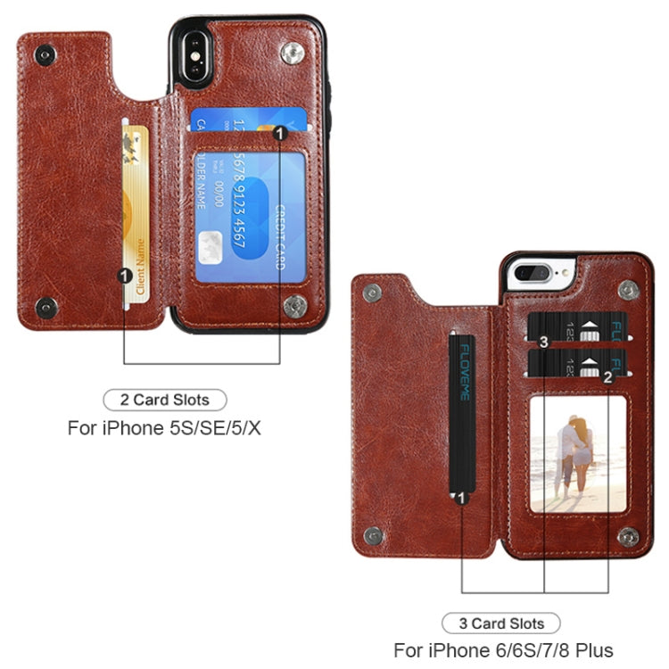 For iPhone XS Max Retro PU Leather Case Multi Card Holders Phone Cases , For iPhone XS Max