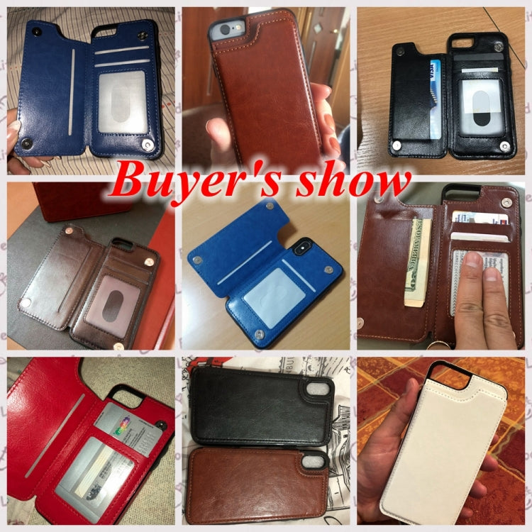 For iPhone XS Max Retro PU Leather Case Multi Card Holders Phone Cases , For iPhone XS Max
