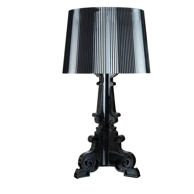 LED Bedlamp Bedroom Living Room Acryl Desk Lamp Bedside Lamp Shade Table Light Night, Black, Transparent