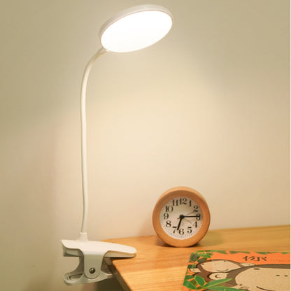 Charging 800mAh Single Color Temperature Three-level Adjustment LED Clip Desk Lamp USB Eye Protection Bedside Lamp, Plug-in, Charging 800mAh