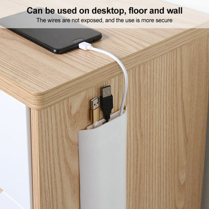 BF1805 5 PCS Plastic Concealed Cable Stick-On Cable Management Box