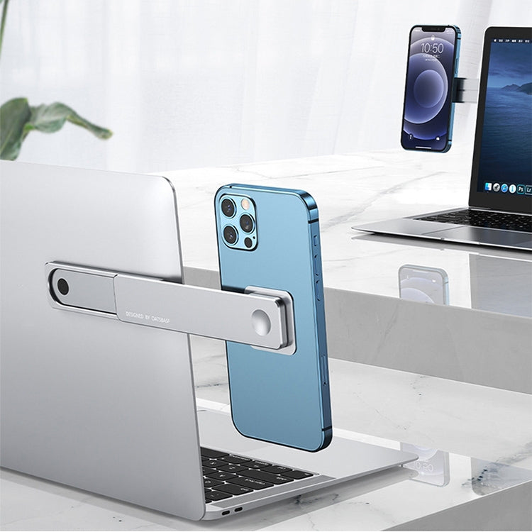 Oatsbasf  Mobile Phone Computer Sync Screen Aluminum Alloy Bracket Computer Expansion Bracket, Silver, Gray