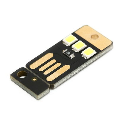 10 PCS Mini Pocket Card USB Power Keychain LED Night Light