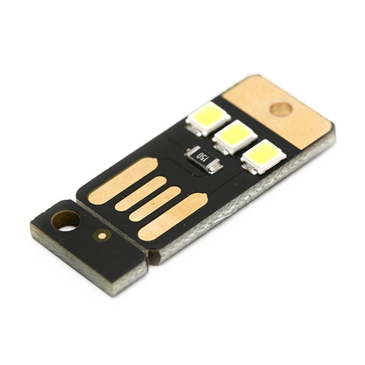 10 PCS Mini Pocket Card USB Power Keychain LED Night Light