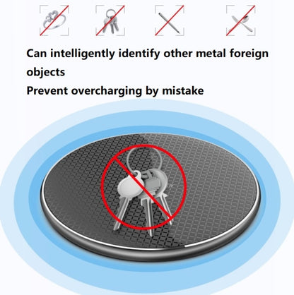 K8 15W Universal Aluminum Alloy Mobile Phone Wireless Charger, with 1m Cable, with 50cm Cable