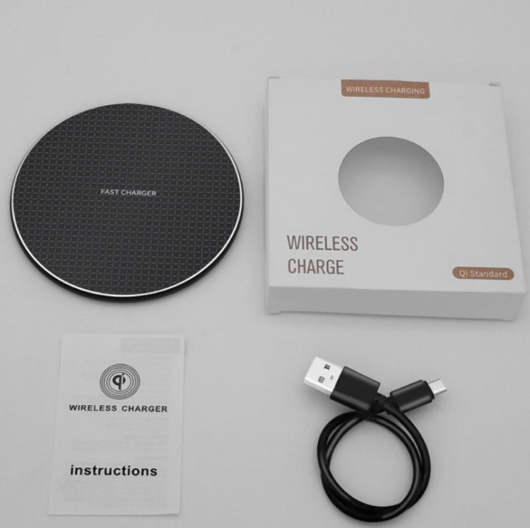 K8 15W Universal Aluminum Alloy Mobile Phone Wireless Charger, with 1m Cable, with 50cm Cable