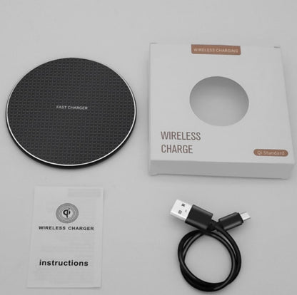 K8 15W Universal Aluminum Alloy Mobile Phone Wireless Charger, with 1m Cable, with 50cm Cable